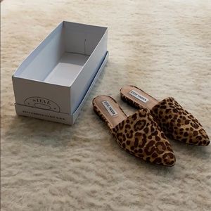 Steve madden pony hair slide mules